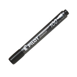 Pilot SCA-100 Marcador permanente punta cónica 1 mm negro