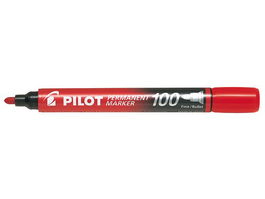 Marcador Permanente Pilot Marker Sca-100 Conico 1,0 Mm Rojo (Set de 12)