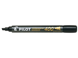 Marcador Permanente Pilot Marker Sca-400 Biselado 4,0 Mm Negro (Set de 12)