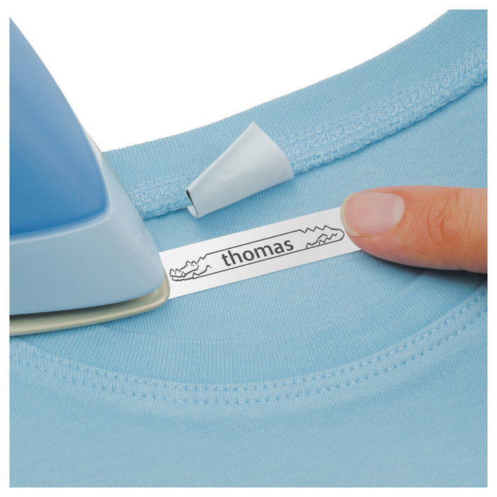 Dymo Cinta para Ropa LetraTag Negro sobre Blanco 12 mm x 2 m Dymo Cinta para Ropa LetraTag Negro sobre Blanco 12 mm x 2 m