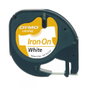 Dymo Cinta para Ropa LetraTag Negro sobre Blanco 12 mm x 2 m