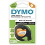 Dymo Cinta LetraTag para Ropa Negro sobre Blanco 12mm x 2m