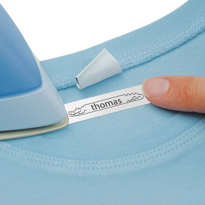 Dymo Cinta LetraTag para Ropa Negro sobre Blanco 12mm x 2m
