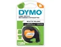 Dymo Cinta para Ropa LetraTag Negro sobre Blanco 12 mm x 2 m
