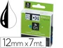 Dymo Cinta D1 Negro sobre blanco 12mm x 7m