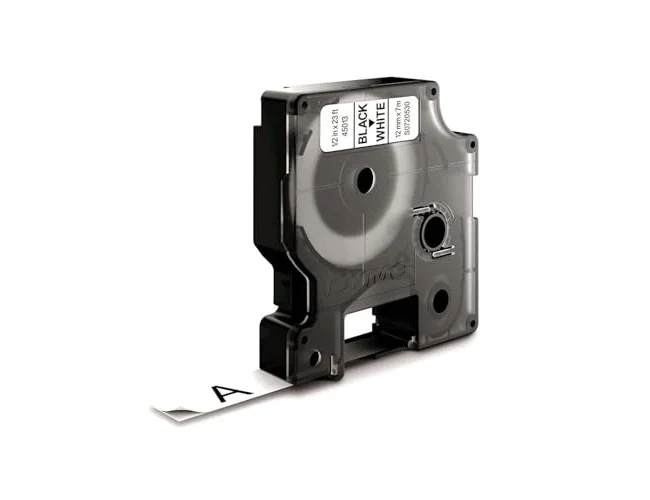 Dymo Cinta D1 Estándar 12mm x 7m Negro sobre Blanco Dymo Cinta D1 Estándar 12mm x 7m Negro sobre Blanco