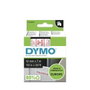 Dymo Cinta D1 Rojo sobre Blanco 12mm x 7m