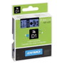 Dymo Cinta D1 12mm x 7m Negro sobre Azul