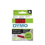 Dymo D1 Cinta de Etiquetas 12 mm x 7 m Negro sobre Rojo