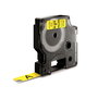 Dymo Cinta D1 12mm x 7m Negro sobre Amarillo