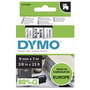 Dymo Cinta para Rotuladora D1 9mm x 7m Negro sobre Blanco
