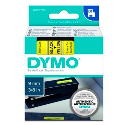 Dymo D1 Cinta de Etiquetas de 9 mm x 7 m Negro sobre Amarillo Dymo D1 Cinta de Etiquetas de 9 mm x 7 m Negro sobre Amarillo