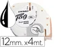 Dymo Cinta LetraTag 91200 Negro sobre Blanco 12mm x 4m de Papel