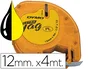 Dymo Cinta LetraTag 91202 Negro sobre Amarillo 12mm x 4m