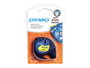 Dymo Cinta LetraTag 91202 Negro sobre Amarillo 12mm x 4m