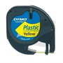 Dymo Cinta LetraTag 91202 Negro sobre Amarillo 12mm x 4m