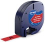 Dymo LetraTag Cinta de Rotulación 12mm x 4m Negro sobre Rojo