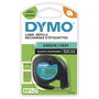 Dymo Cinta LetraTag 91204 Negro sobre Verde 12mm x 4m