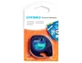 Dymo Cinta LetraTag 91204 Negro sobre Verde 12mm x 4m