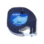Dymo Cinta LetraTag 12mm x 4m Negro sobre Azul 91205