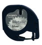 Dymo Cinta LetraTag 12mm x 4m Negro sobre Plata Metalizada 91208