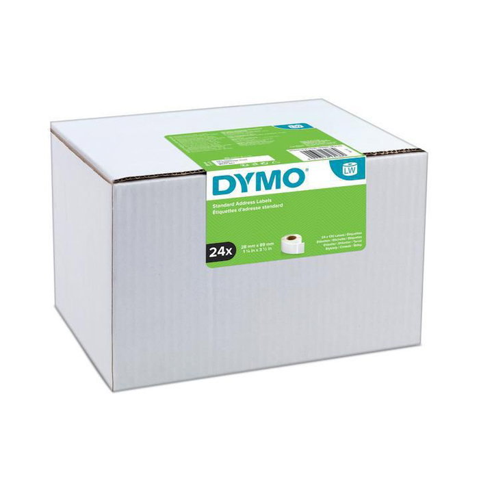 Dymo Etiquetas estándar LW de dirección 89x28 mm, Pack 24 rollos Dymo Etiquetas estándar LW de dirección 89x28 mm, Pack 24 rollos