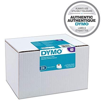 Dymo Etiquetas estándar LW de dirección 89x28 mm, Pack 24 rollos Dymo Etiquetas estándar LW de dirección 89x28 mm, Pack 24 rollos