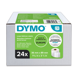 Dymo Etiquetas 13187 / S0722390, Paquete de 24 Unidades, Color Blanco