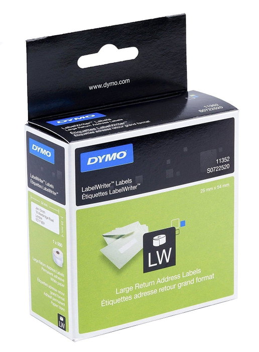 Dymo Etiquetas LabelWriter 25x54mm Blanco (500 unidades) Dymo Etiquetas LabelWriter 25x54mm Blanco (500 unidades)