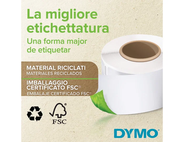 Dymo Etiquetas LabelWriter 25x54mm Blanco (500 unidades)