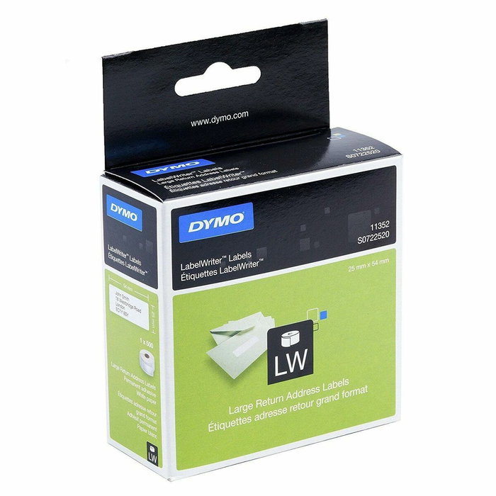 Dymo Etiquetas LabelWriter 25x54mm Blanco (500 unidades) Dymo Etiquetas LabelWriter 25x54mm Blanco (500 unidades)
