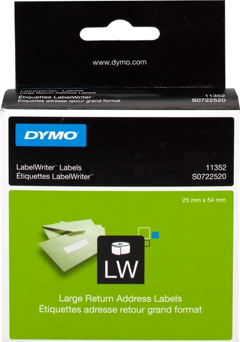 Dymo Etiquetas LabelWriter 25x54mm Blanco (500 unidades)