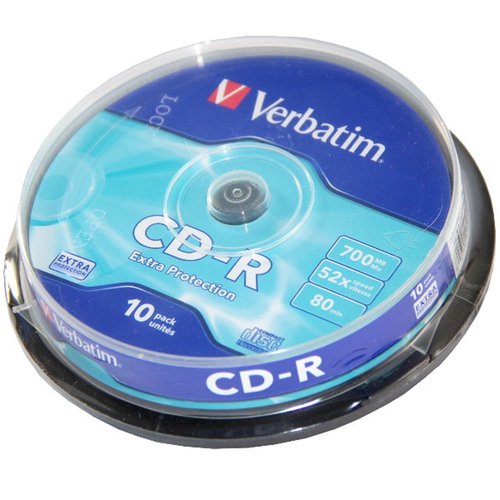 Verbatim CD-R Datalife 700MB 52x (10 unidades)