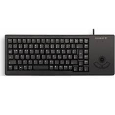 CHERRY G84-5400 Teclado Compacto Mecánico con Trackball Óptico Integrado y Teclas de Ratón, Tecnología ML, Diseño Plano y Robusto para Espacios Reducidos