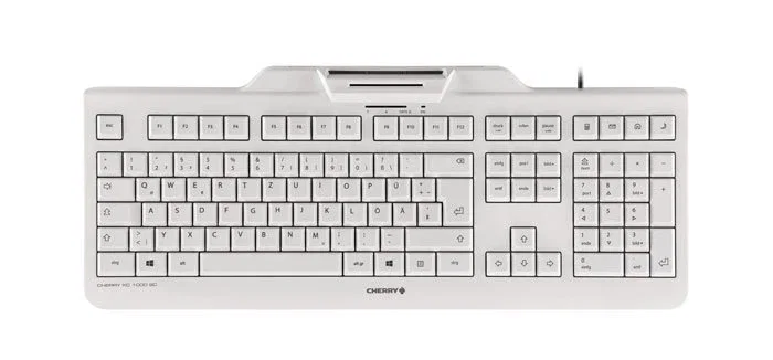 Cherry KC 1000 SC Teclado de Seguridad con Lector de Tarjetas, USB, Español, Gris