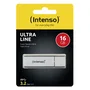 Intenso Ultra Line USB 3.2 Gen 1 16 GB Plata con Tapa, Aluminio, Lectura 70 MB/s