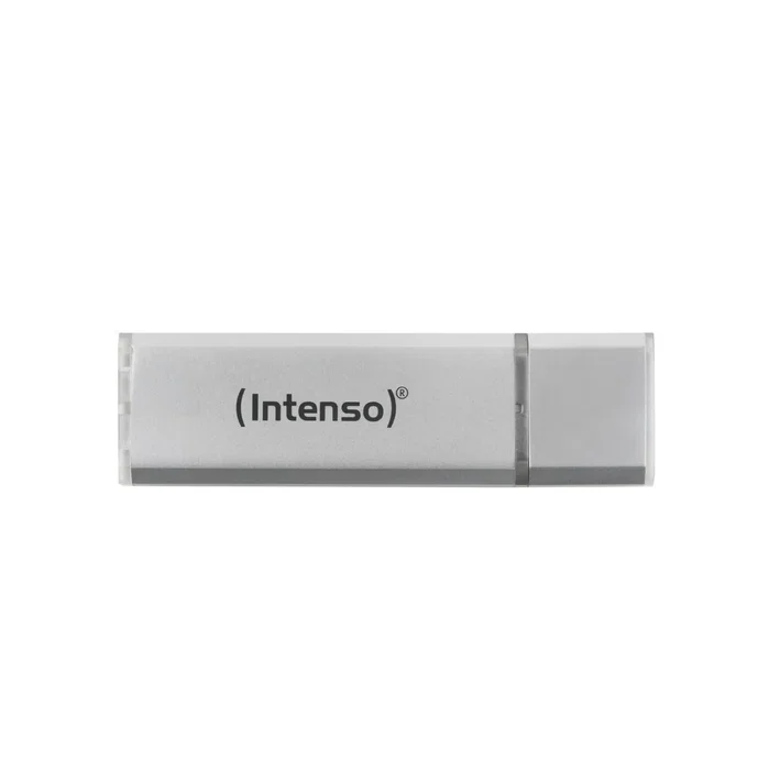 Intenso Ultra Line USB 3.2 Gen 1 16 GB Plata con Tapa, Aluminio, Lectura 70 MB/s