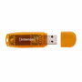 Intenso 3502490 Memoria USB 2.0 Lápiz Rainbow 64 GB Almacenamiento, Color Naranja Transparente