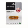 Intenso 3502490 Memoria USB 2.0 Lápiz Rainbow 64 GB Almacenamiento, Color Naranja Transparente