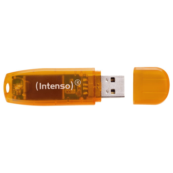 Intenso Rainbow Line 64 GB USB 2.0 Naranja