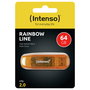 Intenso Rainbow Line 64 GB USB 2.0 Naranja