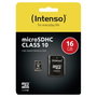 Intenso microSDHC 16 GB Clase 10 con adaptador SD