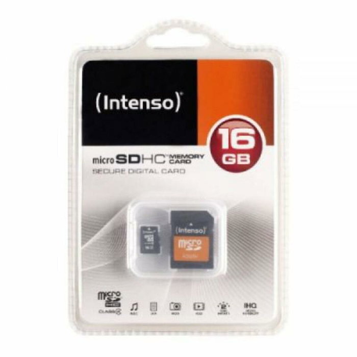 Intenso microSDHC 16GB Clase 10 con adaptador Intenso microSDHC 16GB Clase 10 con adaptador
