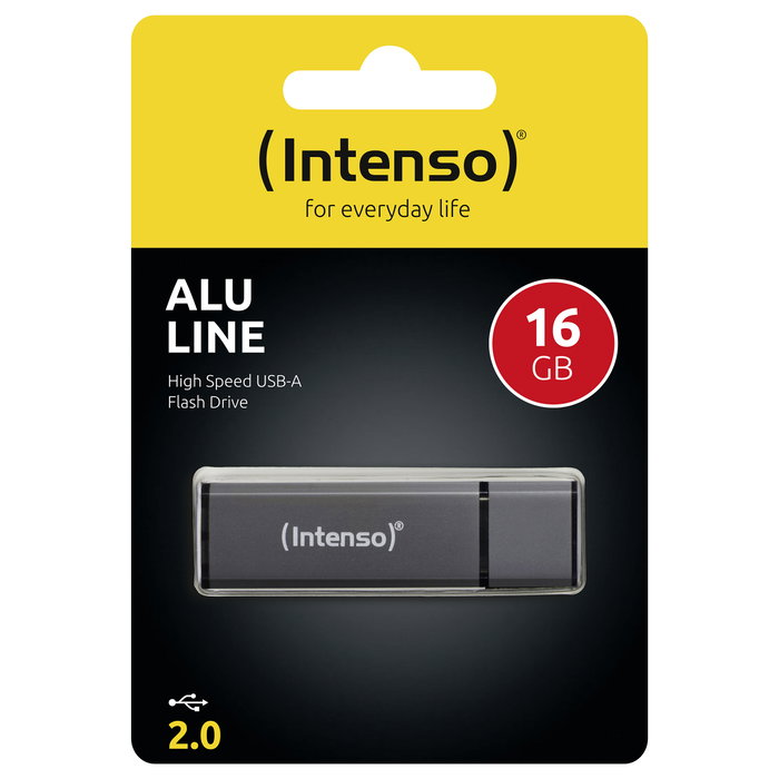 Intenso Alu Line 16 GB USB 2.0 Antracita