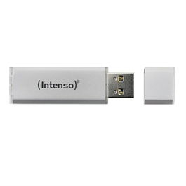 Intenso Ultra Line 3531490 Memoria USB 3.2 64GB, Lectura 35MB/s, Aluminio Plata