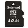 Intenso 3413480 Tarjeta de Memoria MicroSDHC 32 GB Clase 10 25 MB/s con Adaptador SD, Resistente a Golpes, Agua, Temperatura y Rayos X