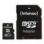 Intenso 3413480 Tarjeta de Memoria MicroSDHC 32 GB Clase 10 25 MB/s con Adaptador SD, Resistente a Golpes, Agua, Temperatura y Rayos X