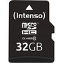 Intenso 3413480 - Tarjeta de Memoria Micro SD con Adaptador, 32 GB, Clase 10, Velocidad Lectura 20 MB/s, Velocidad Escritura 12 MB/s