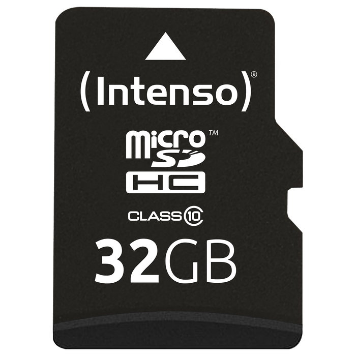 Intenso 3413480 Tarjeta de Memoria MicroSDHC 32GB Clase 10 25MB/s Negro Resistente a Agua, Golpes, Temperatura y Rayos X