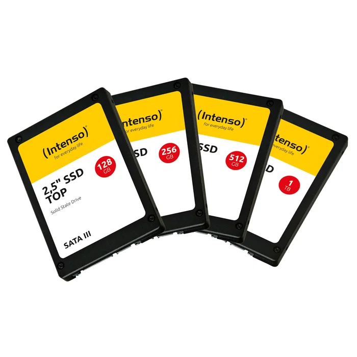 Intenso SSD Interno 256 GB SATA III 2.5" - 550 MB/s Lectura, 500 MB/s Escritura - MLC, S.M.A.R.T., TRIM, Resistente a Golpes